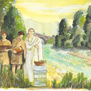 Ricostruzione dell'aretta votiva