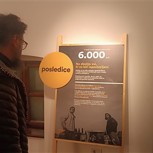 La mostra Te lo racconto io l’amianto in esposizione all’ISIS BEM di Staranzano nel novembre 2024